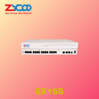 16 X RJ11 FXS Ip Gateway Analógico 2 X 10/100 Mbps com todas as extensões IP