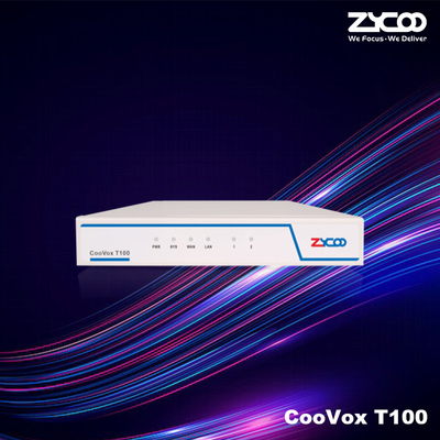 O sistema telefônico de T100 IPPBX com sistemas telefônicos portuários da empresa de VoIP da relação análoga 2 APOIA troncos ilimitados de SIP/IMS