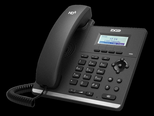 Sistema de telefone voip de 2 linhas, suporte de desktop PoE para gerentes intermediários